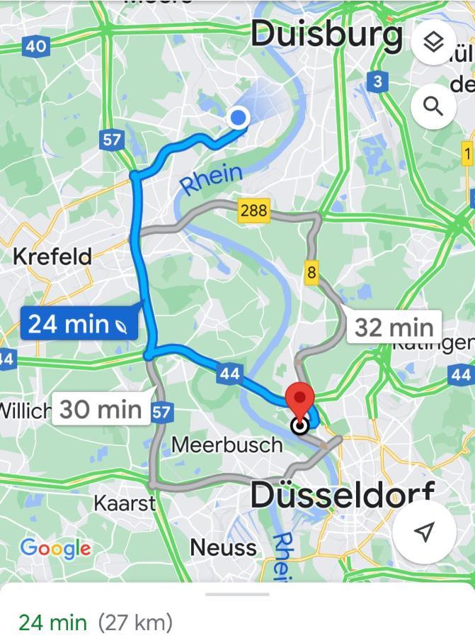 2 Rooms, Free Parking, 25 Min To Duesseldorf, 150 Mbps Wlan Duisburg Eksteriør bilde